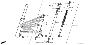 FSC600 (ABS) Передняя вилка