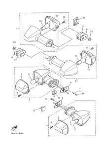 FZS600S Поворотники