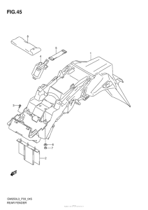 GSX-R250 Задний бампер