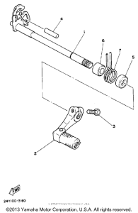 YZ490A Вал переключения