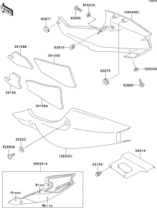 ZX750 Боковые обтекатели