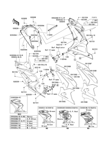 EX250 Обтекатель нижний
