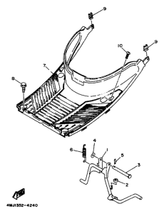 YA50R Stand. footrest