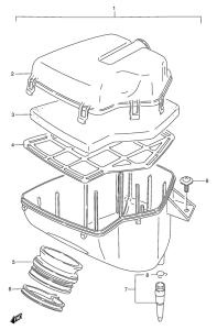 RG125 Воздухоочиститель