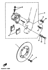 TY250R TY250 Передний суппорт