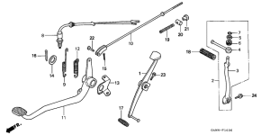  Brake pedal assy