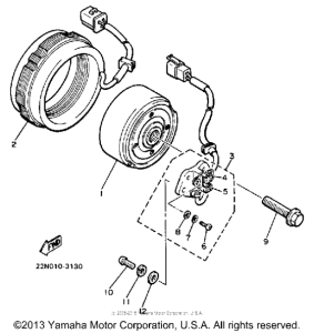 XJ700XS Генератор
