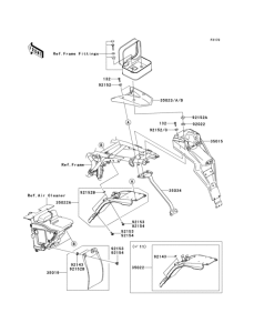KLX125 Заднее крыло