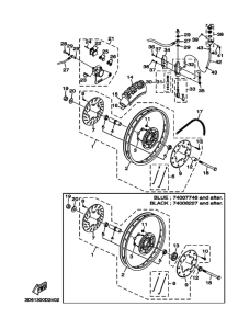 XT125R Заднее колесо & brake system