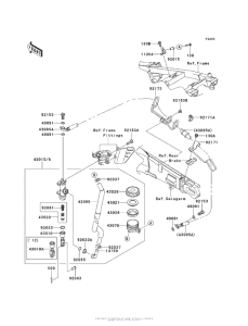 ZX1400 Задний торм цилиндр