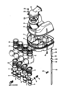 FZR400 FZR400U Впускная система