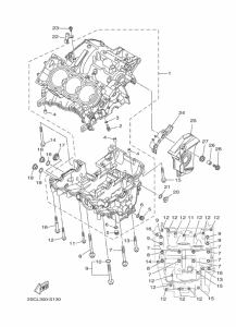 FJ09 Картер двигателя