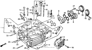 XR500R Cylinder head 83-84