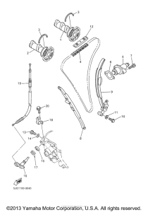 YZ426FP Цепь механизма газораспределения