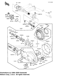 KZ1100 Drive shaft / final gears