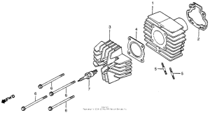 NA50 Cylinder head + cylinder 79-80