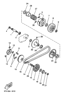 CW50RS Сцепление