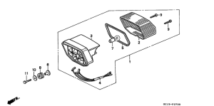 NSR50R Taillight unit ass`y