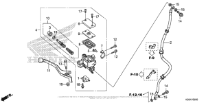 MSX125 Передний главный тормозной цилиндр