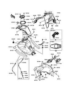 BR125 Топливный бак