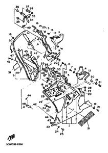 FZR750R FZR750RU Cowling comp