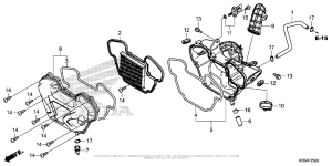 MSX125 Воздушный фильтр