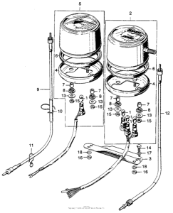 SL125 Speedometer + tachometer i