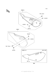KX65 Боковые обтекатели