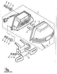 XJ600H (53KW) Фонарь
