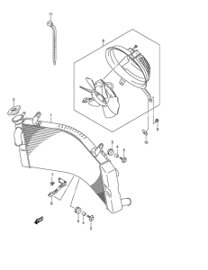 GSX1300R Радиатор