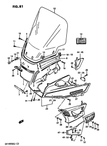 GV1400 Outer cowling model h