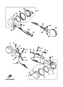 XVS1100 Проблесковый световой сигнал