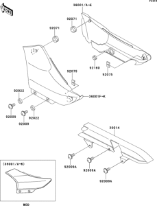 BN125 Боковые обтекатели