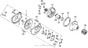 TL125 Oil pump + oil filter