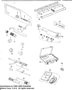 KZ650 Special service tools "b"