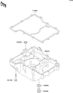 ZX750 Поддон картера