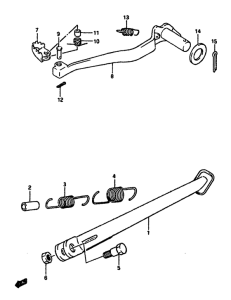 DR650 Stand-rear brake