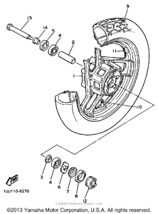 YX600S Переднее колесо
