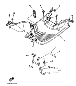 CG50E Stand. footrest