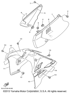 RT100L Боковые обтекатели