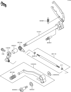 EX250 Механизм переключения передач