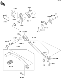 EN500 Механизм переключения передач