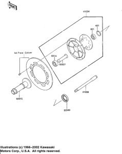 KX125 Передняя втулка