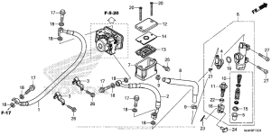 CB500F (ABS) Rear Brake Master Cylinder (Cb500Fa)