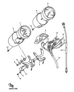 XJ600N Приборы