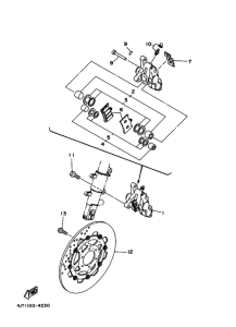TZ125 Передний суппорт