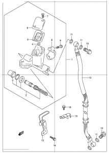 UC150 Передний тормозной цилиндр