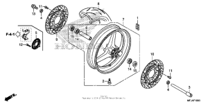 CBR600RR (ABS) Переднее колесо