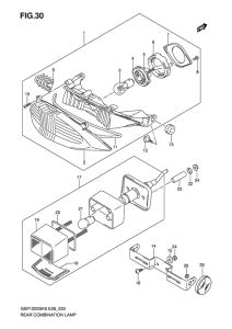 GSF1200S Задний комбинированный сигнал