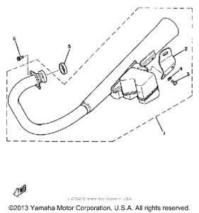 SR250J Выхлопная система